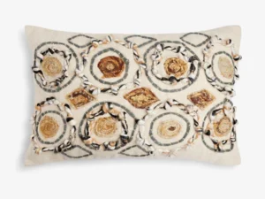 Large Lumbar Circular Detail Cushion