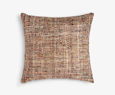 Large Square Brown/Black Cushion