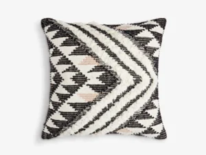 Large Square Fluffy Chevron Cushion