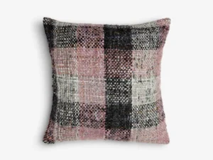 Medium Square Blue/Pink Check Cushion