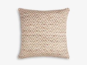 Medium Square Brown Chevron Cushion
