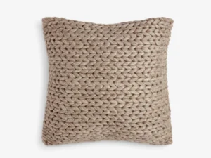 Medium Square Dark Grey Knit Cushion