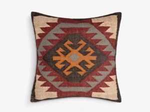 Medium Square Ethnic Plum Cushion