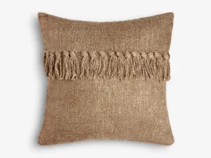 Medium Square Tassel Brown Cushion