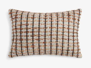 Small Dark Detailed Stripe Lumbar Cushion