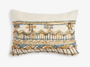 Small Embroidered Lumbar Cushion