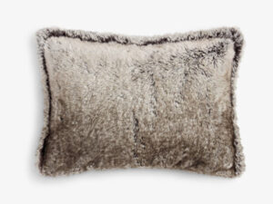 Small Lumbar Faux Fur Polar Cushion